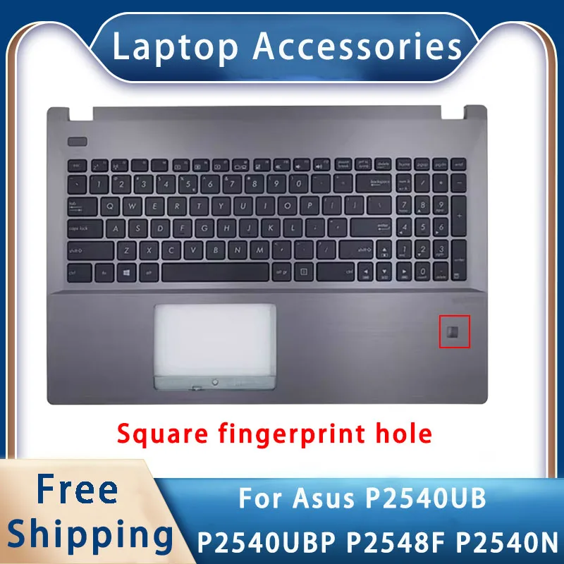 New For Asus P2540UB P2540UBP P2548F P2540N;Replacemen Laptop Accessories US Keyboard Square fingerprint hole