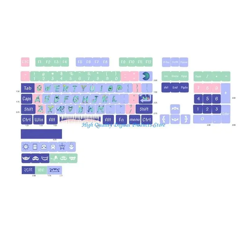 

U2JE Keycaps 126pcs Stayupmonster Keycaps xda Profile Полное установка клавишные краки -кап