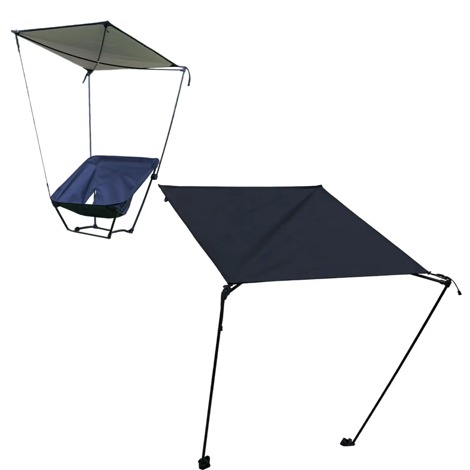 Outdoor Camping Chair Sunshade Sun Protection Portable Sun Shelter for Outdoor Fishing Accessories Traveling Backpacking Picnic