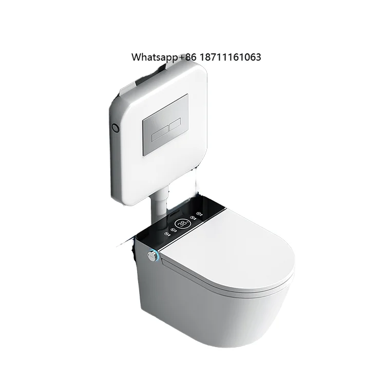 High Quality American Style Ceramic Sanitary Ware Siphonic Commode Standard Ceramic Bathroom Intelligent Wc Bidet Smart Toilet