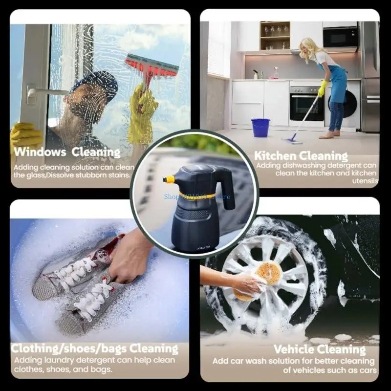 T3LF Professional Foam Sprayer 75° Wide Coverage Thickened Bottle Car Motorcycle Home Multiple Surfaces Cleaner 2000mAh
