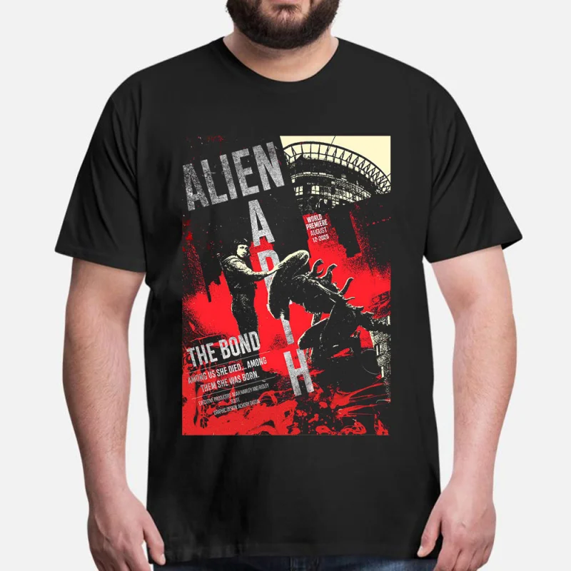 

ALIEN EARTH 0410 Retro Horror Sci-Fi Alien Gift T-Shirt Weyland LV-426 Monster Xenomorph Graphic clothes All size tops S-6XL