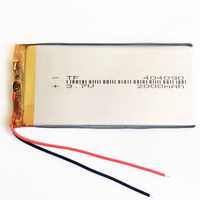 3.7V 2000mAh Lipo Polymer Lithium Rechargeable Battery For Mobile phone GPS Navigator DVD Recorder Headset E-book Camera 404090
