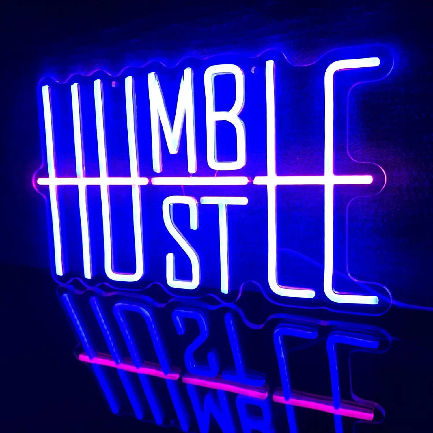 

Hustle Neon Sign Art Wall Light USB LED Neon Light for Gym Bar Party Gaming Room Bedroom Decoration neon personnalisé Gift