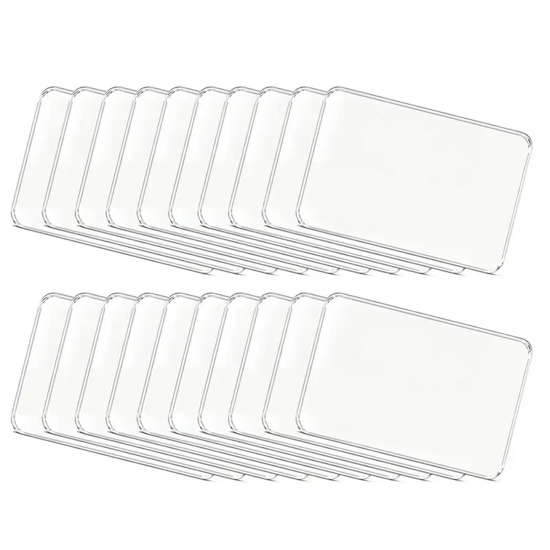 20Pcs Acrylic DIY Fridge Magnet Kit, Magnetic Refrigerator Picture Frames For Photos & Artwork Crafting