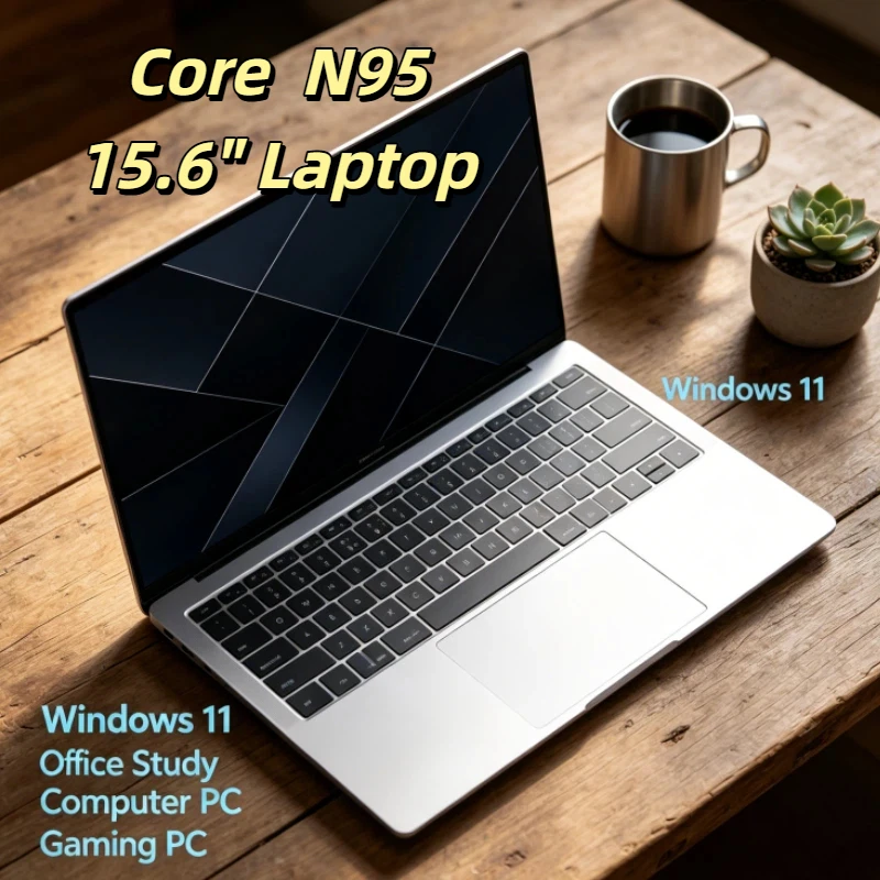 

120 Hz Ultra-clear Screen Original 15.6" Laptop N95 FHD IPS Display 7500mAh 32GB/2TB SSD Backlit Keyboard Fingerprint Unlock