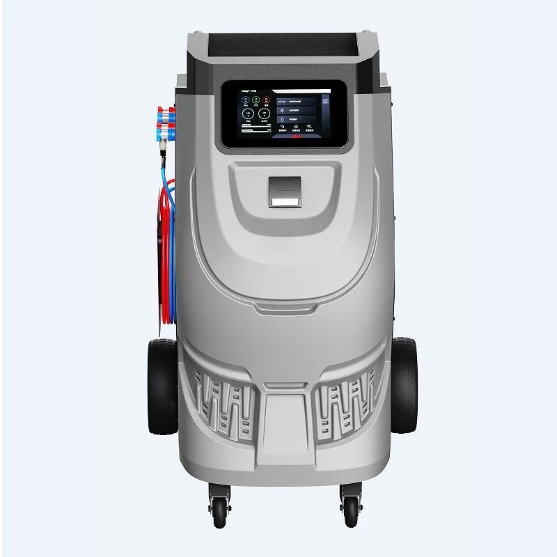 Dual system Fully-automatic A/C Service machine refrigerant gas recovering and refilling machine R134A/1234yf refrigerant