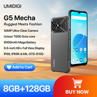 IP68,IP69K UMIDIGI G5 Mecha Android 13 Rugged Smartphone Unisoc T606 8GB 128GB 6.6\