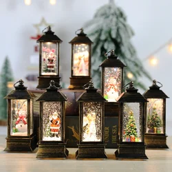 Christmas Night Light Ornament Lantern Wind Light Merry Christmas Decor Navidad Xmas Gifts New Year Home Christmas Tree Ornament