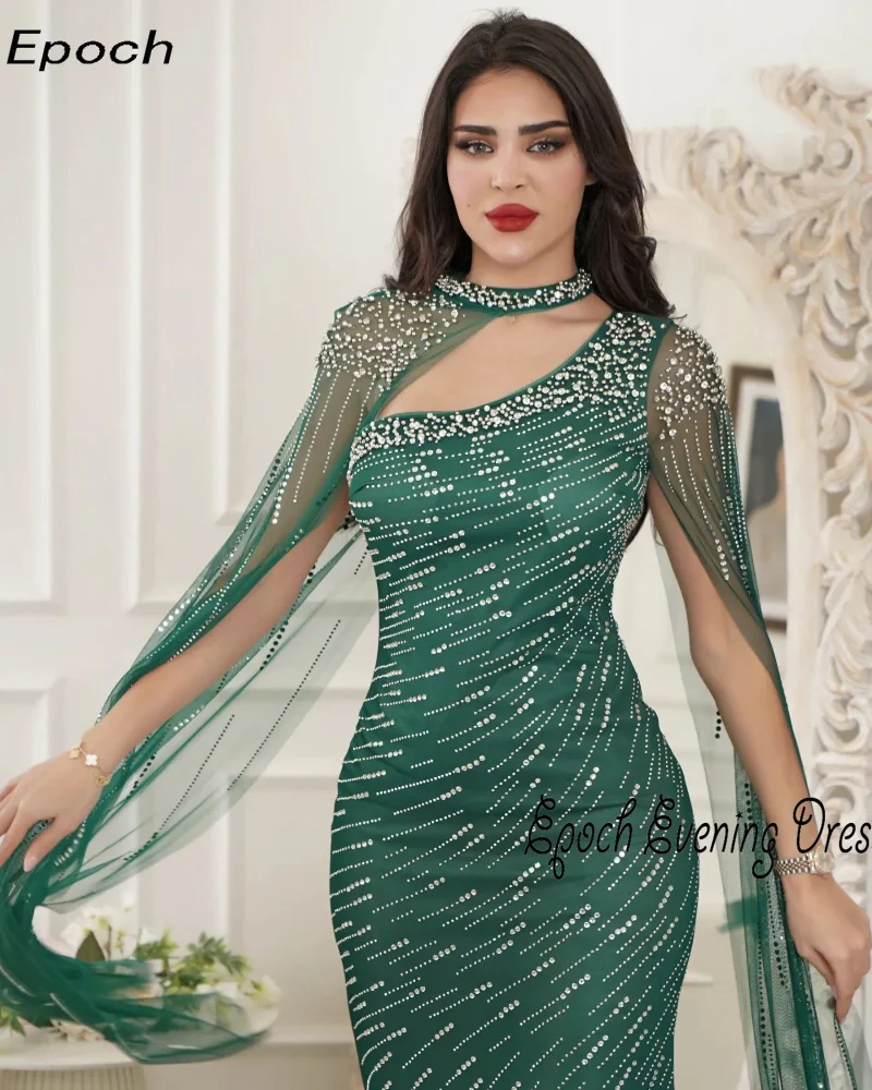 Epoch 2024 Noble Formal Evening Dress فساتين مناسبة حسب الطلبTrumpet Elegant Lace Sequined Halter Prom Gown For Sexy Women