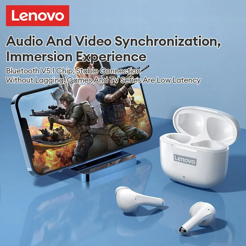جديد لينوفو LP40 برو TWS سماعات بلوتوث لاسلكية للحد من الضوضاء سماعات الألعاب اللمس HIFI سماعات صوت ستيريو مع هيئة التصنيع العسكري