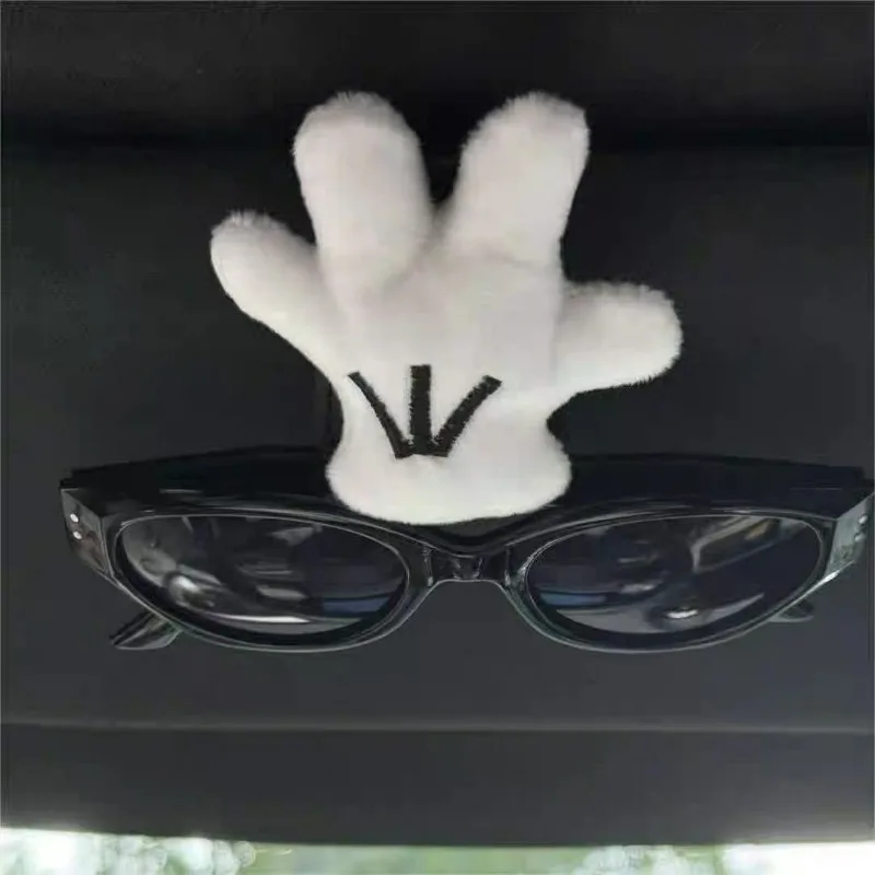 

The New Mickey Palm Car Magnetic Glasses Clip Is Suitable for Car Multi-function Bill Storage Clip Sun Visor Sunglasses Clip