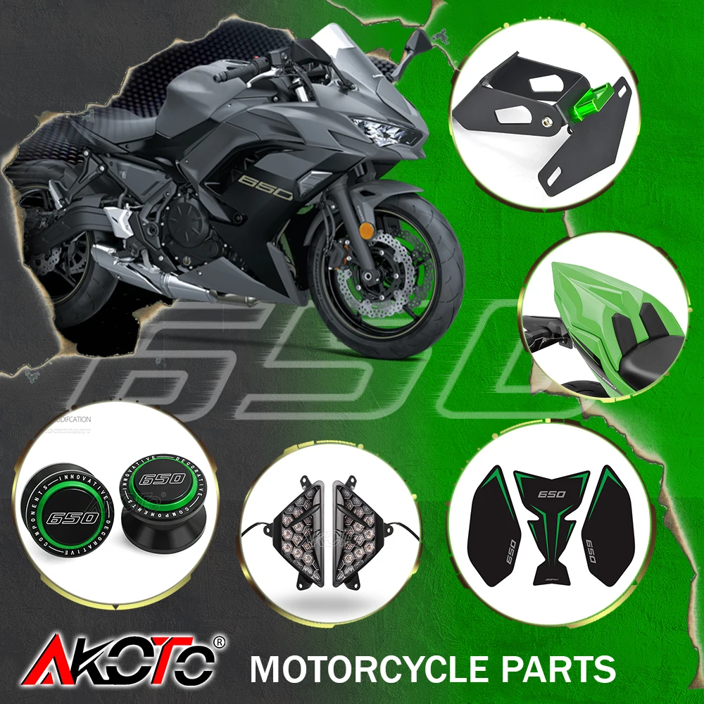 

Motorcycles Accessories Seat Cowl Spools Oil Cap Protection Cover Guard Parts For Kawasaki Z650 Ninja650 Ninja Z 650 Parts 2025+
