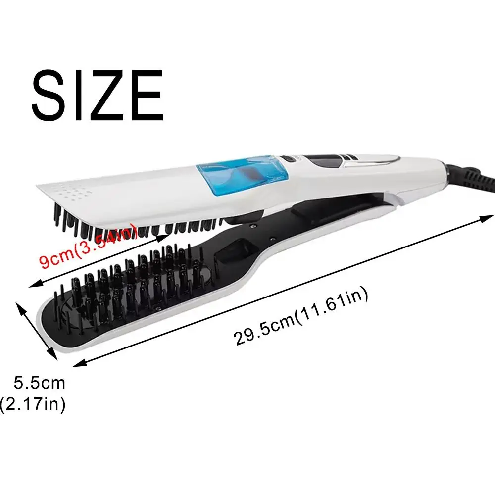 LCD Display Steam Hair Straightener Scalable Fast Heating Electric Hair Straightener Negative Ion Anti-scald