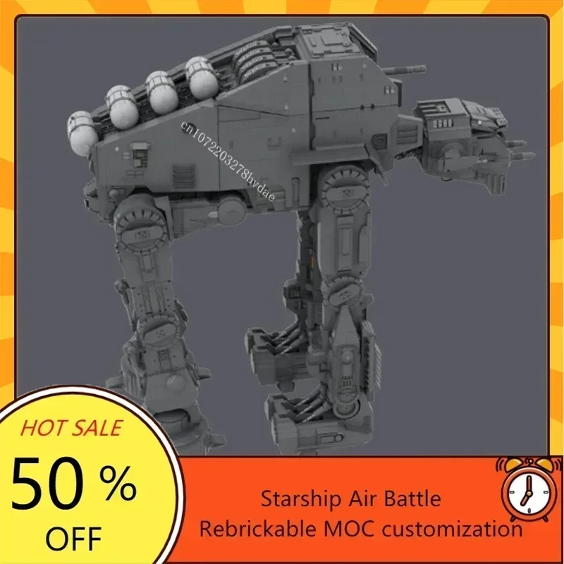 AT-M6 Armored Walkers Military Space War Ship Battle Model DIY Architecture Assembly  Toy for Adult Birthday Christmas Gift