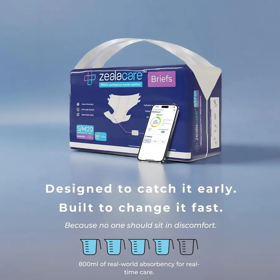 سراويل داخلية ذكية لسلس البول، حفاضات للبالغين XLarge، 20 قطعة ومستشعر رطب متصل بالواي فاي قابل لإعادة الاستخدام #3