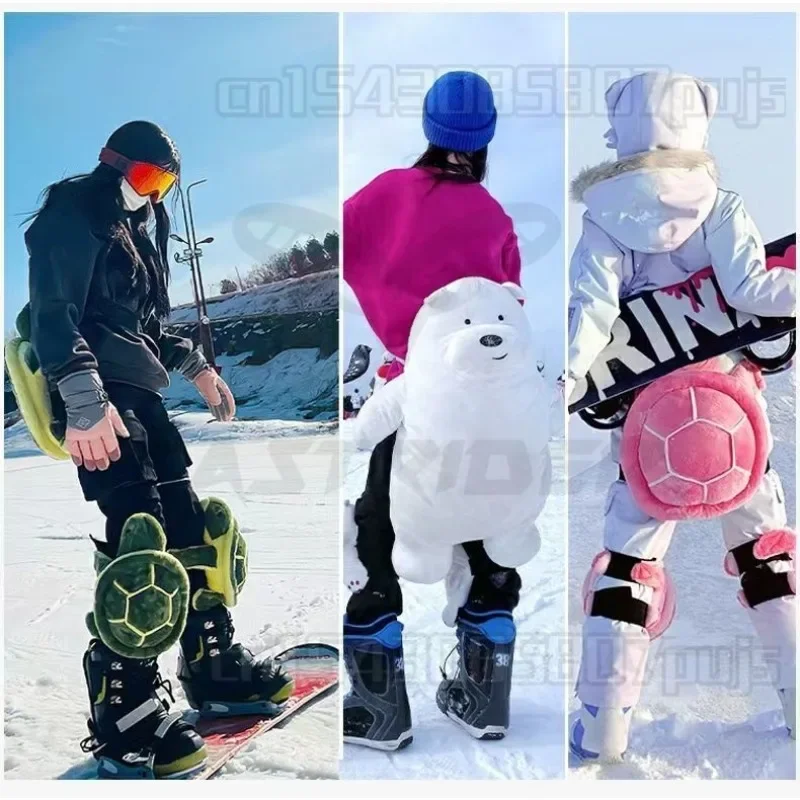 Skiing Hip Protection Anti Fall Turtle Butt Pads,cartoon Knee Pads and Elbow Pads for Adults Children,snowboard Equipment