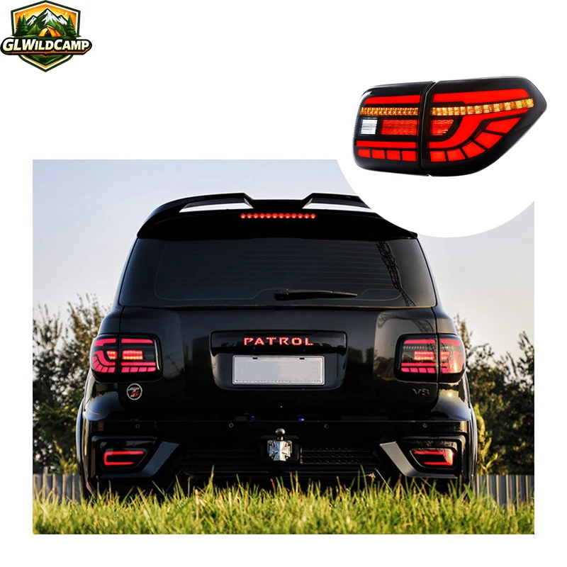New LED Tail Lights for Patrol Y62 2008-2019 Plug+Play ABS+PMMA High Quality Rear Turn Brake Signal Lamp