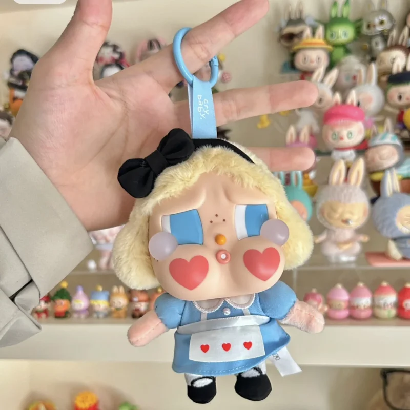 Kawaii Genuine Crybaby Crying Again Series Figures Vinyl Face Doll Toy Crybaby Animal Pendant  Doll Keychain Birthday Xmas Gift