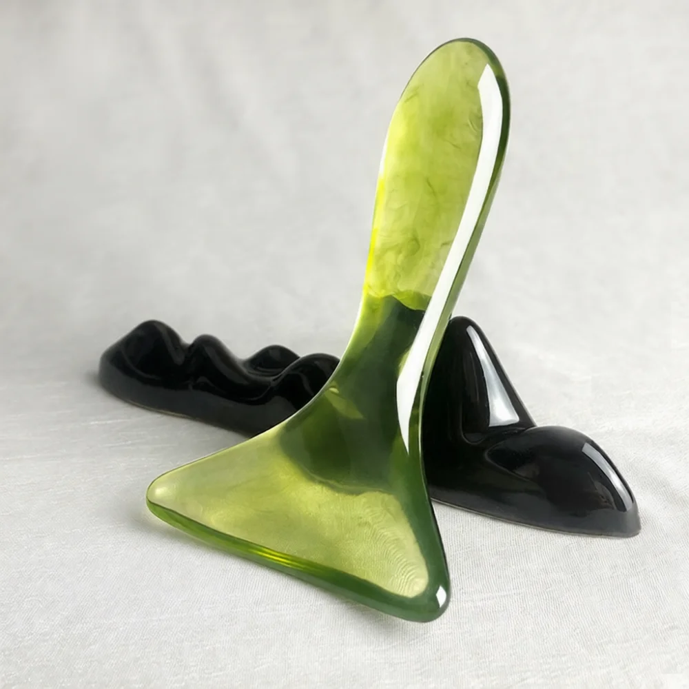 Resin Gua Sha Scraping Tool For Body Massage Neck Shoulders Back Legs Meridian Relax Therapy Health Care Plate