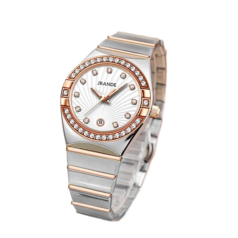 Luxury Woman Watch High Quality Quartz Women Watches Waterproof Diamond Date Stainless Steel Minimalist Wristwach for Ladies