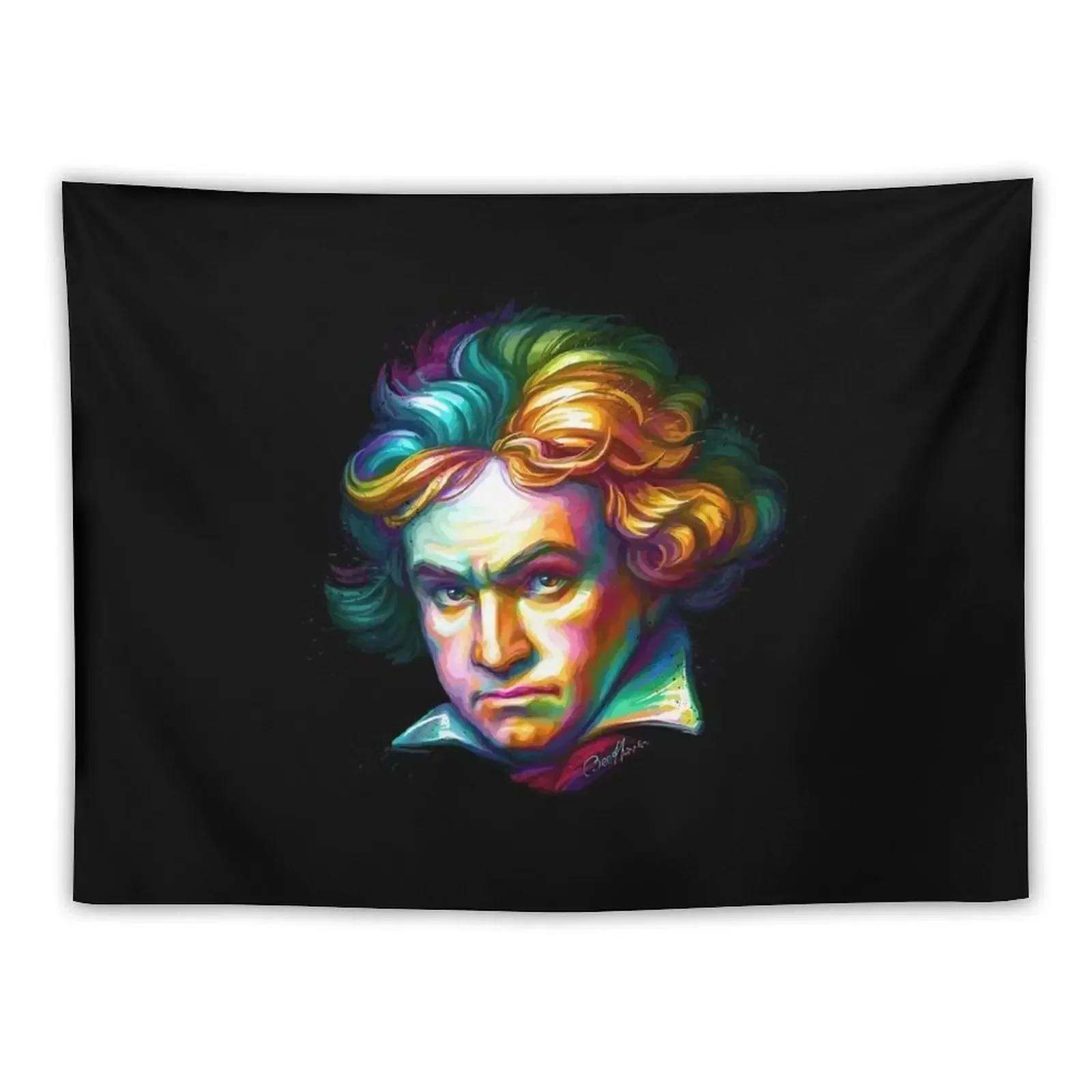 Ludwig van Beethoven Colorful Portrait Tapestry Wall Decor Hanging Home Decoration Room Decor Cute Tapestry