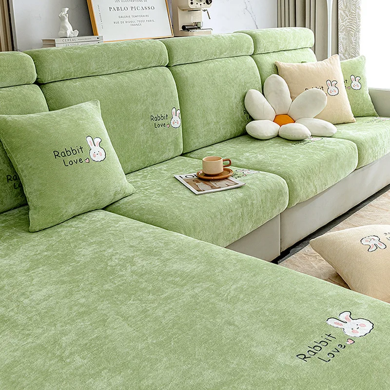 Jacquard Sofa Seat Cushion Covers Stretch Sofa Slipcovers Couches Furniture Protector for Sectional Armchair Loveseat Pets Kids