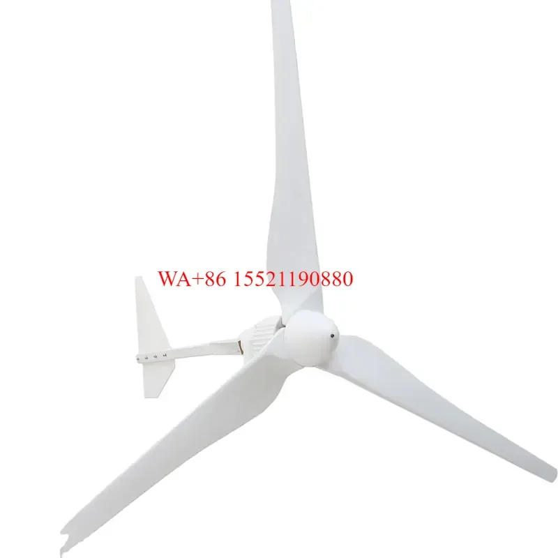 WMWMNU High Output 2KW Windmill 48V 96V 120V Wind Turbine Generator 220V 2000W for Home Use