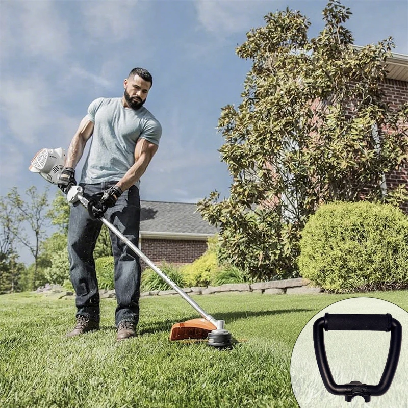 1 pçs preto cortador de grama alça frontal aparador peças cortador de grama alça universal adequado para acessórios de corte de grama