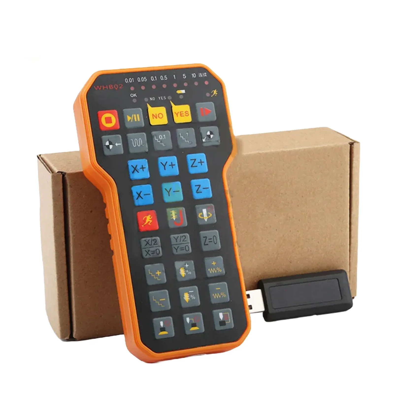 

WHB02 Wireless Handwheel for CNC Milling Machine Precise Fine Tuning Clear Functions for Floating and Back to Mechanical