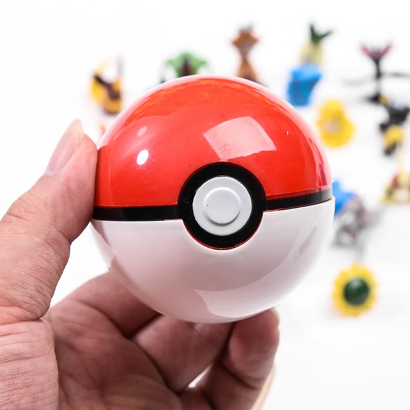 Brinquedo Poké Ball inclui uma Poké Bola Mestra, uma mini figura Pokémon, um brinquedo Pokémon, um presente de aniversário, um presente de feriado, Natal