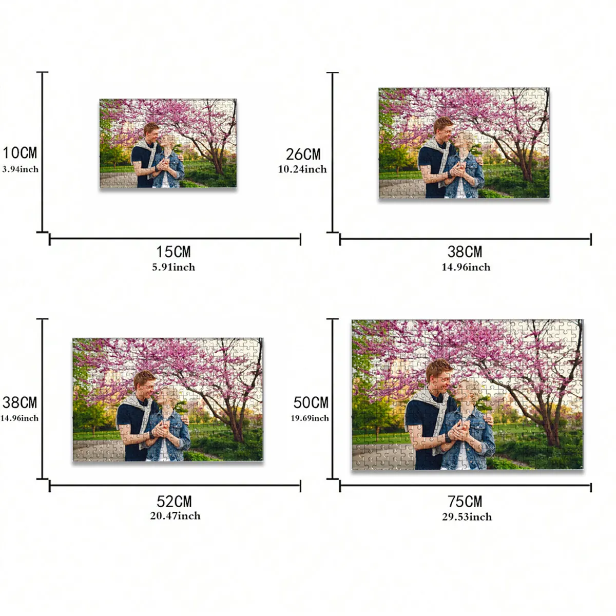 Creative Custom Picture Jigsaw puzzle Personalised Decompression Puzzles Custom DIY Personalised Photo Portrait Puzzles  For Ki