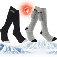 Heat Battery Electric Heated Socks Winter Thermal Socks Outdoor Hiking Skiing Foot Warmer Heating Socks for Men and Women