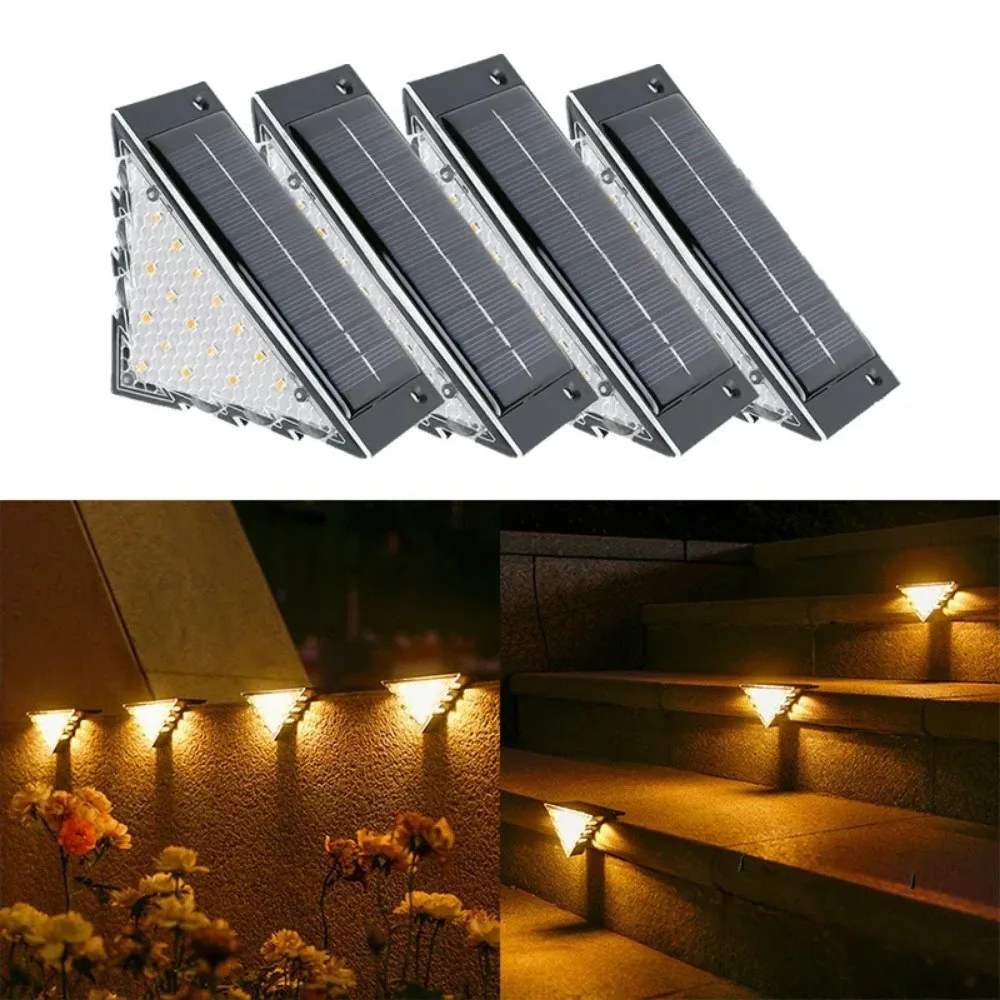 

Outdoor Solar Step Lights for Outside Waterproof IP67 Auto On Off Solar Lights for Stair Patio Yard Porch Front Door Sidewalk