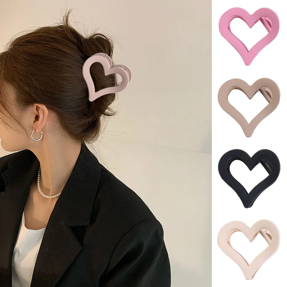 

1Pcs Lady Love Large Hair Clip Adult Back Half-tie Shark Clip Cute Girl Romantic Hair Accessories