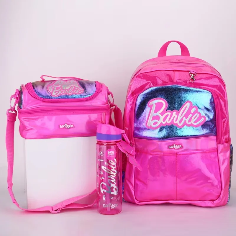 

New Sale Australian Smiggle Barbie Student Super Lightweight Large Capacity Backpack Water Bottle Trendy Brand New Semester Gift