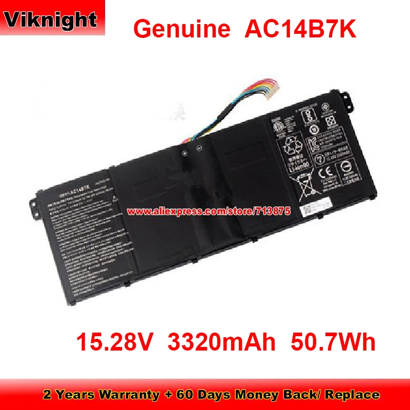 Genuine AC14B7K Battery for Acer Predator Helios 300 N17C1 PH315-51 PH317-51 PH317-52 Nitro 5 AN515 AN515-53 Spin 5 SF314-52