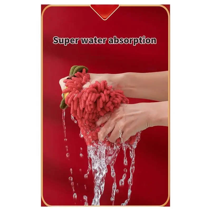 A60F-Household Handball Kitchen Supplies Hanging Multi-Functional Hand Towel Absorbent Quick-Drying Cleaning Rag