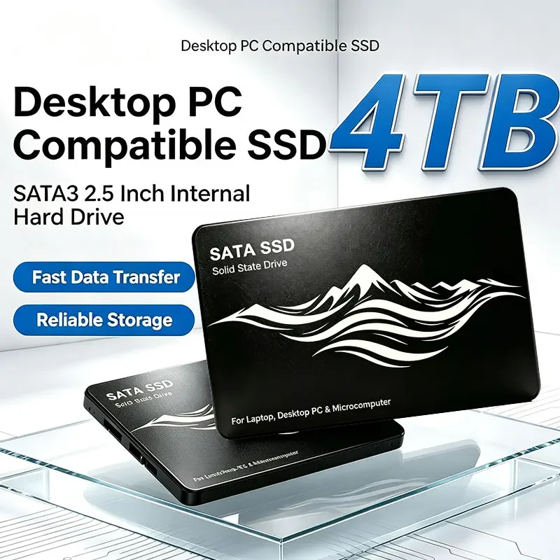 New 2.5 SATA 3 SSD 500GB 1TB 2TB 4TB Hard Disk  HDD 4TB Internal SATA3 Solid State Drive For Laptop PC Desktop