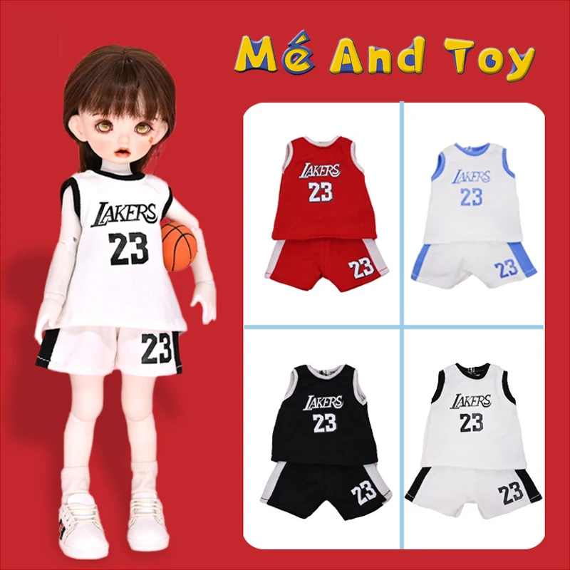 1/6 Bjd Doll Basketball Clothes Dolls Sportswear T-Shirt Shorts Clothes Set For 1/6 Bjd Doll, 12 Inch 30cm Dolls