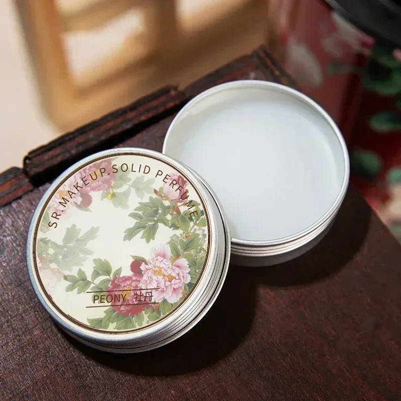 Women Solid Perfumes Peony /Lotus/Sakura/Lavender Portable Balm Fresh Elegant Long-time Fragrances Body Antiperspirant Gift