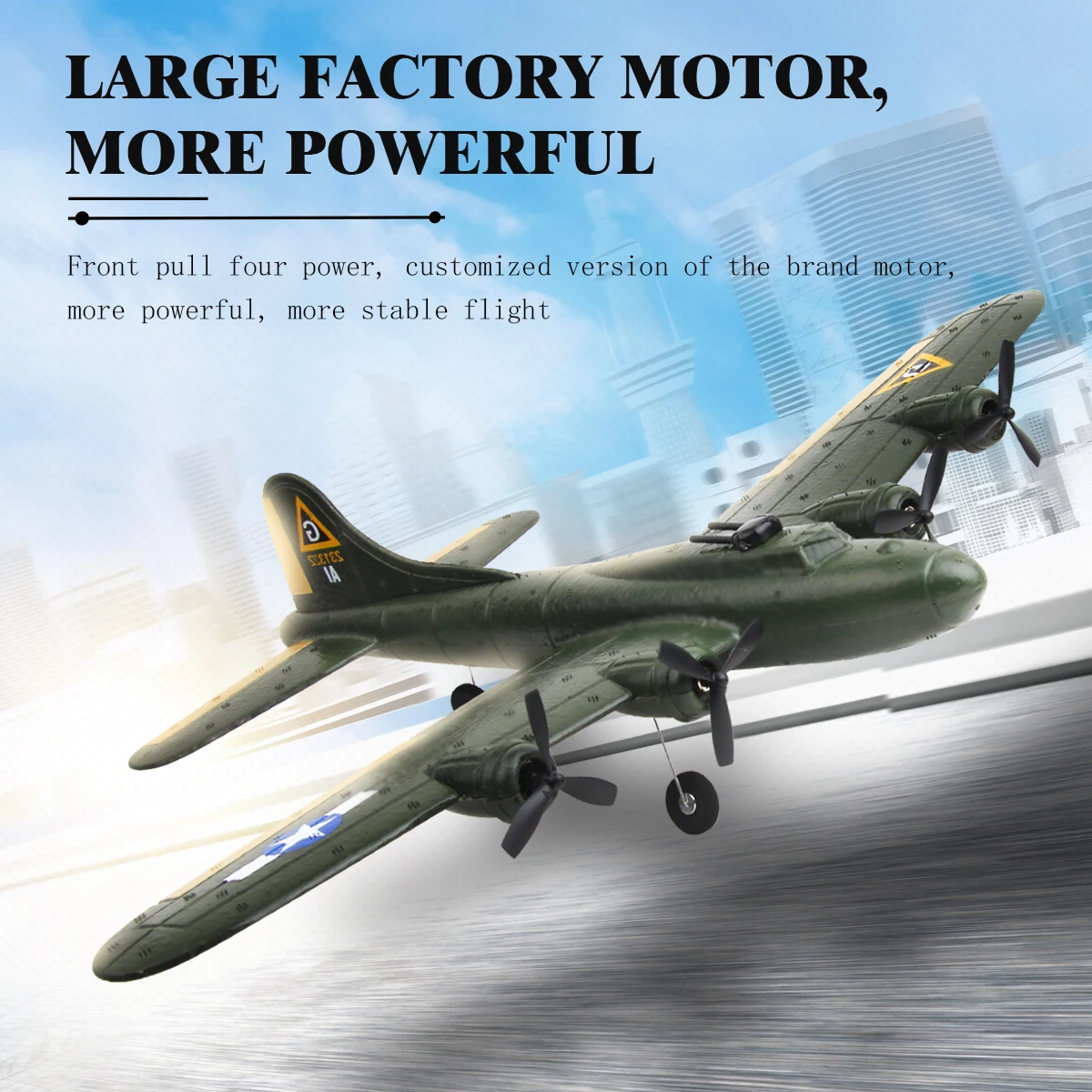 Fx817 2.4g Remote Control Aircraft B17 Bomber Fixed Wing Remote Control Aircraft Glider Children'S Model Airplane Toy Gifts