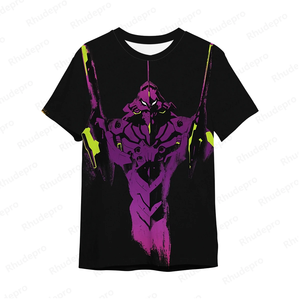 

Children's Neon Genesis Evangelion T-shirt Short Hip Hop Tee Men 2024 T-shirts Harajuku Style Tops Sleeve Oversized Fashion