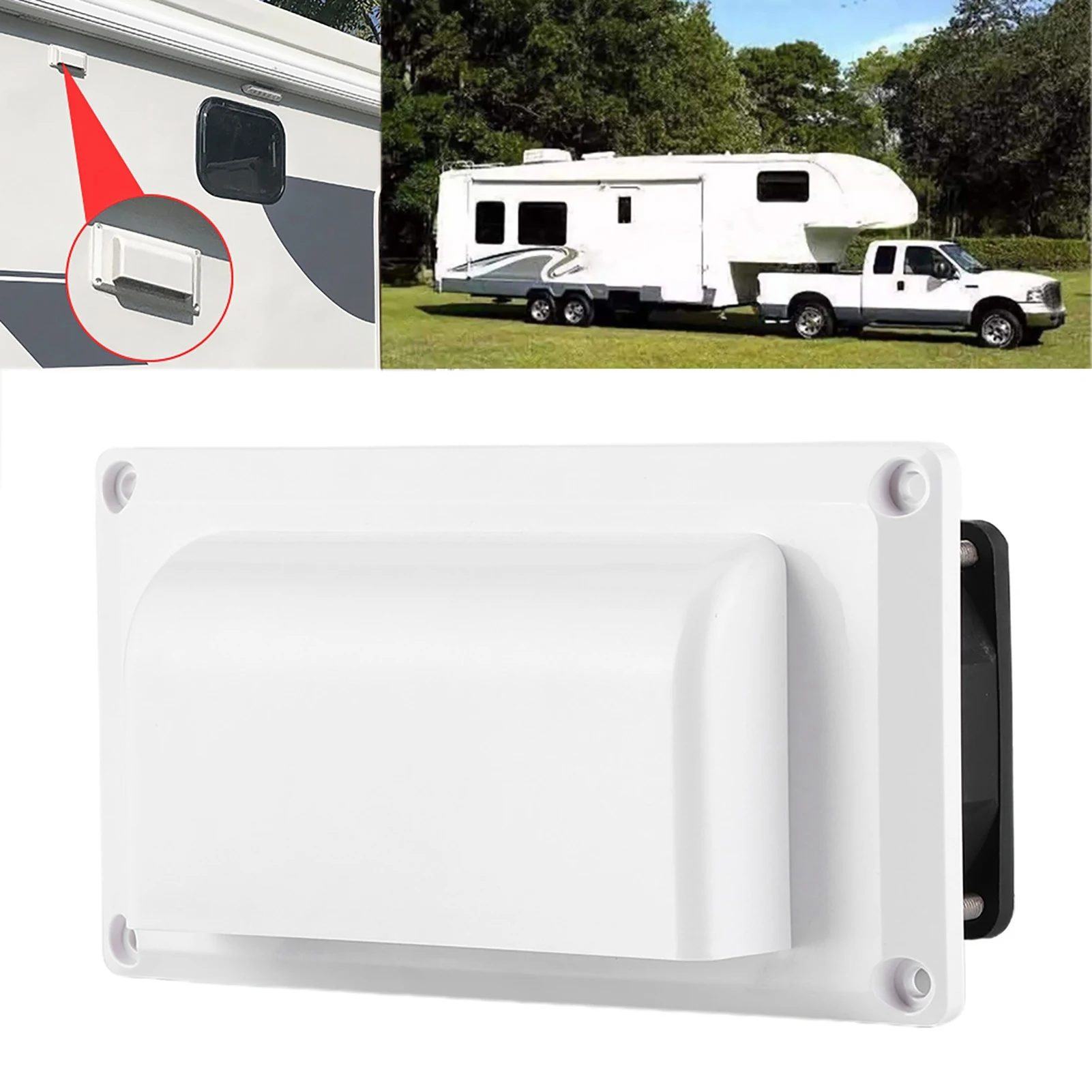 

12 В 15 Вт боковое вентиляционное отверстие для автодома, вытяжной вентилятор для автофургона, дома на колесах, прицепа, лодки, морской яхты, вытяжной вентилятор