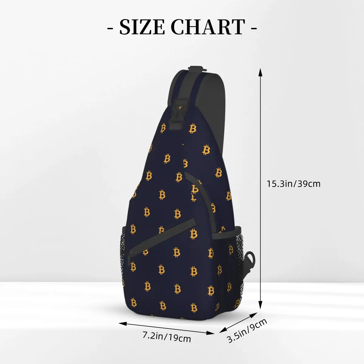 Cryptocurrency Crypto Sling Bags Chest Crossbody Shoulder Backpack Outdoor Hiking Daypacks Currency Bitcoin Men Women Bags