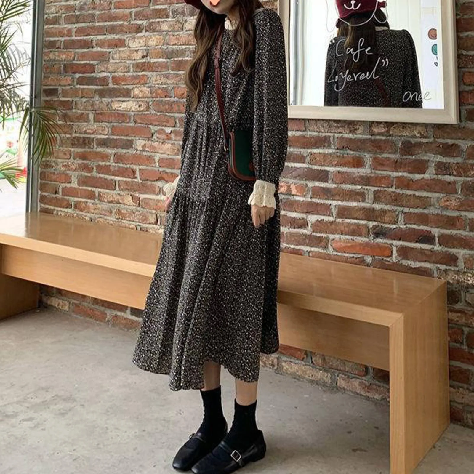 

Women'S Fashion Starry Sky Dress Women'S Casual Retro Printed Calfskin Dress Round Neck Short Sleeve Loose Dress Ropa De Mujer