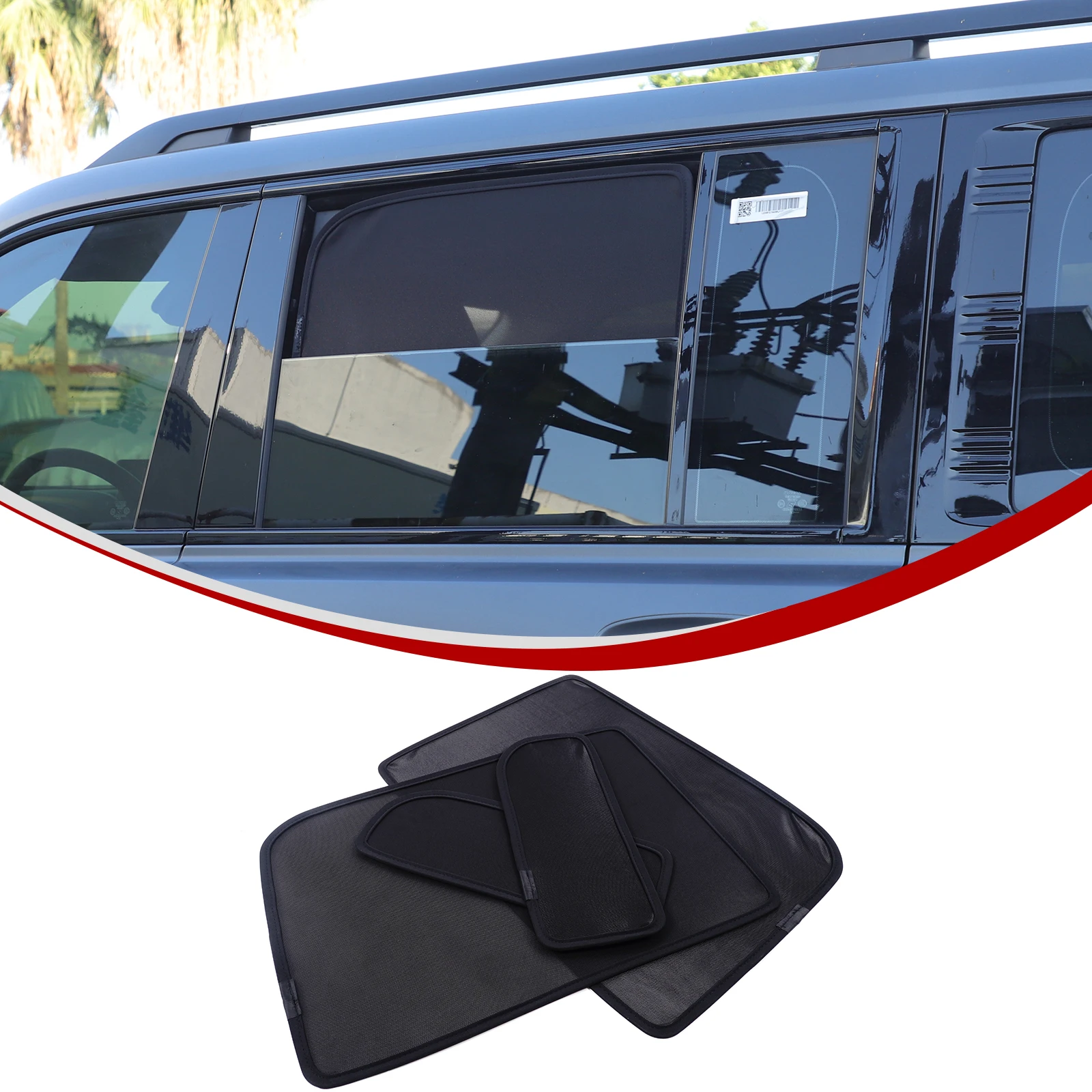 

For 2024+ Haval H9 Rear Window Screen Mesh (Memory Wire Version) Sunshade Insect screen Car Interior Accessories
