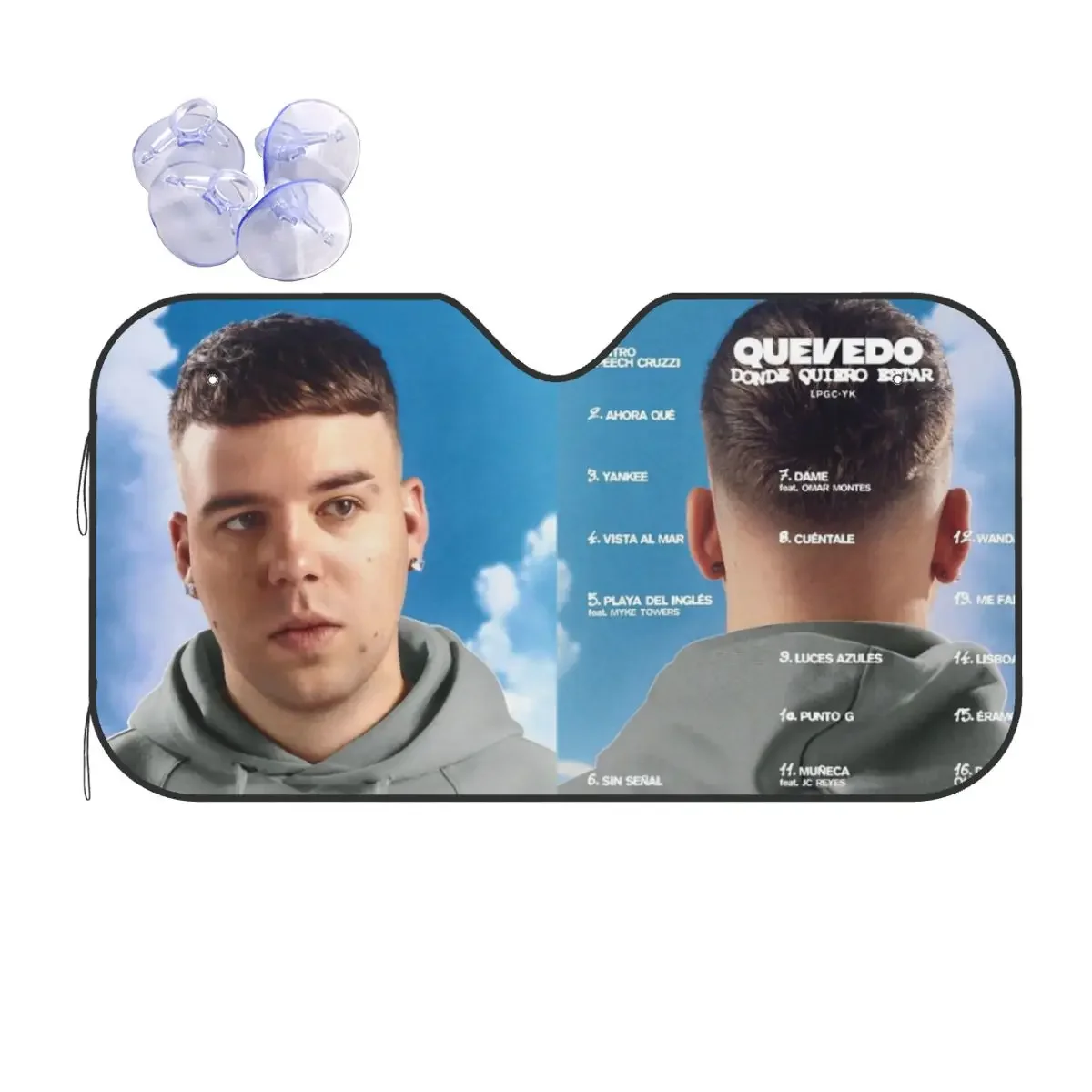 

Quevedo Music Sunshade Windscreen Personality Car Front Windshield 70x130cm Sunshade Visor Car-covers