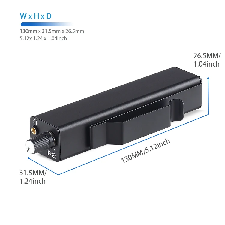 Ultra-Low Noise Circuit P2 Headphone Amp, Road-Ready Stereo/Mono Instant Switch Design For Drummers& Live Vocalists