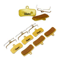 Pastillas de freno de disco de bicicleta para SHIMANO 4 pistones pinza Deore XT Zee Saint M820 M810 M640 MT520 MT420, 4 pares de metal completo